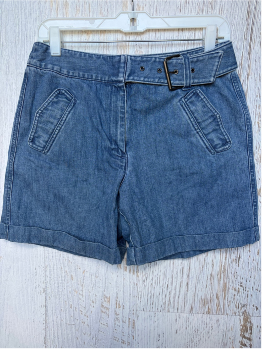 Women's Talbots Denim Jean Shorts Size 8 Blue
